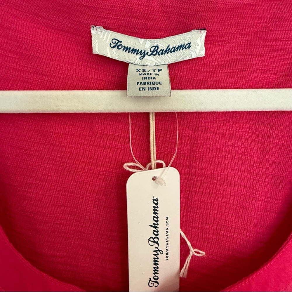 Tommy Bahama Sunrise Shores Sleeveless Midi Dress-Pink-NWT - Picture 4 of 8